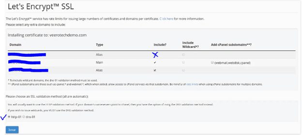 lets encrypt domain